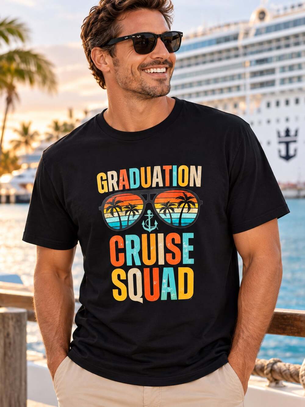 Graduation Cruise Squad Black T-Shirt
